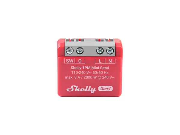 Shelly 1PM Mini GEN4 - Relay Switch with Power Metering 1 x 8A