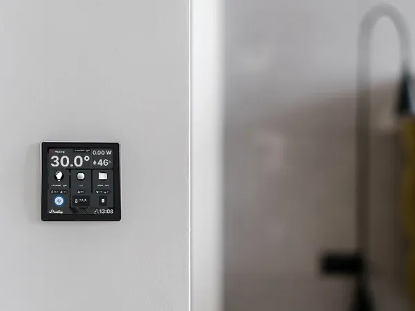 Shelly Wall Display - Wall Touch Panel With Relay (Wi-Fi, Bluetooth)